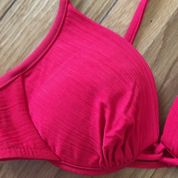 Athena Y2K 90s Red Underwire Bikini Swimsuit 2 pc Lined Women 14 - Picture 5 of 7